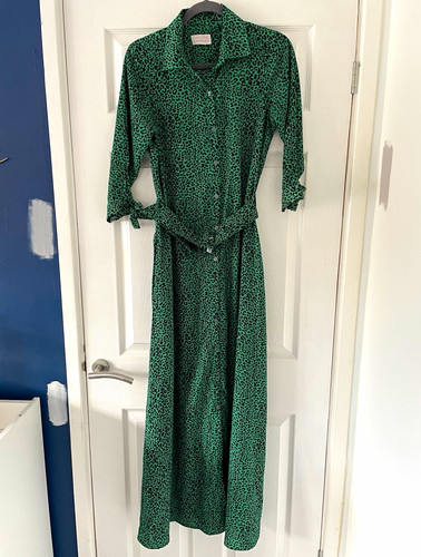 Dancing leopard green black - leopard, green/black