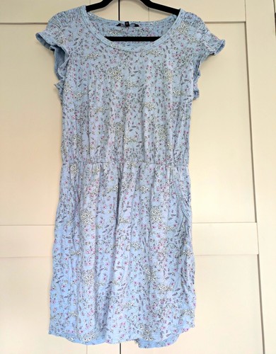 Next blue floral round neck - floral,