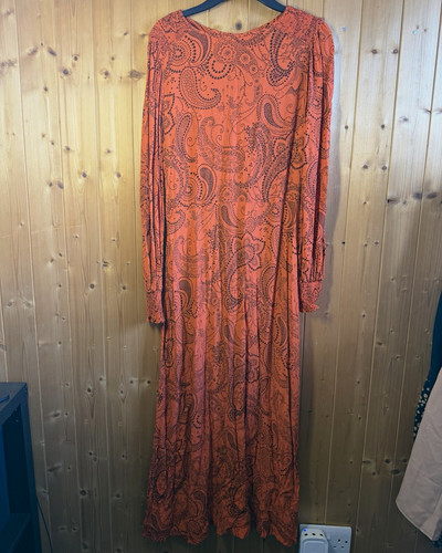 Orange midi oasis dress size - dress,