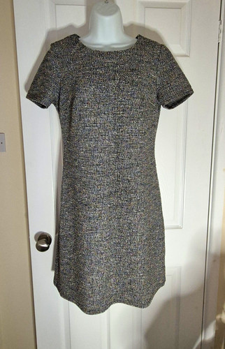 Papaya black white - tweed, shift