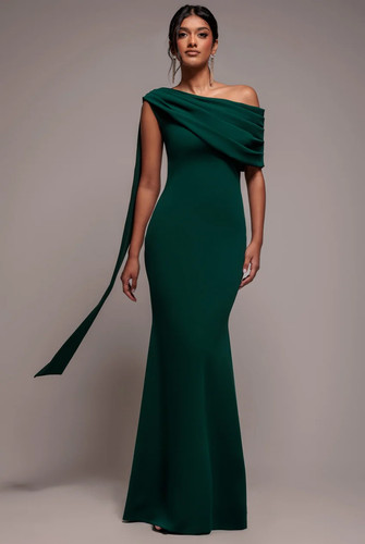 Sash one shoulder bardot maxi - sash,