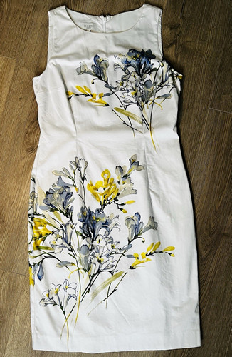 Hobbs white floral sleeveless - hobbs,