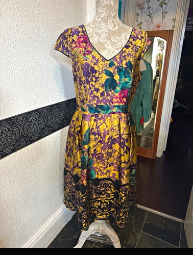 Monsoon yellow purple floral - yellow,
