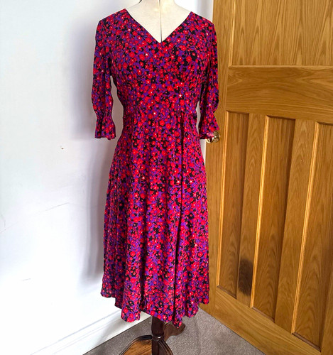 Jigsaw purple red - &, floral