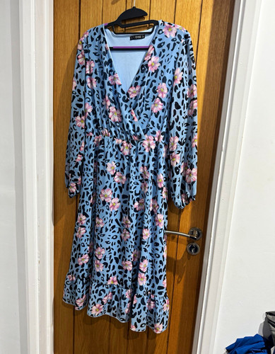 Quiz blue floral animal print - floral,