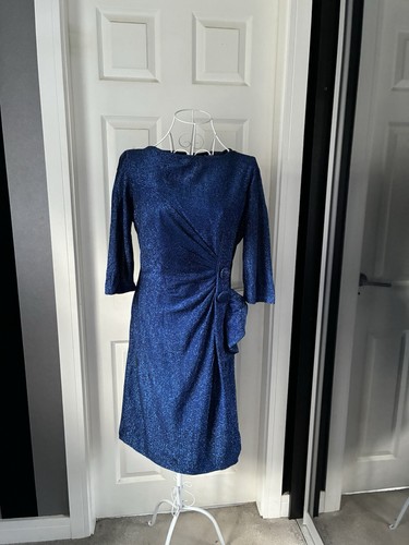 Vintage 1980s blue - blue, metallic