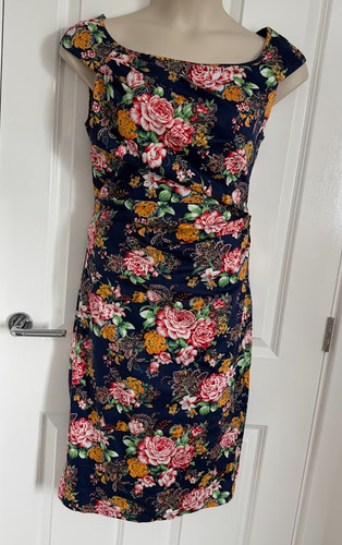 Jolie moi navy - navy, floral