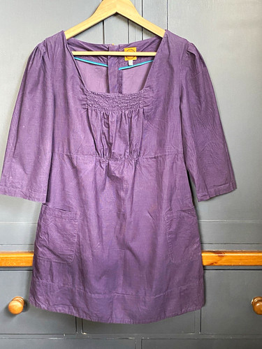 Joules purple corduroy tunic - purple,