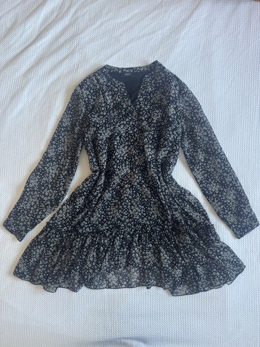 Klass black floral mini dress - klass,