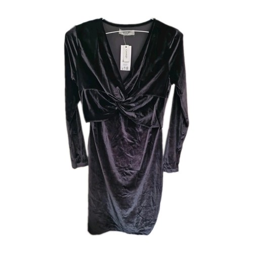 Ladies black velvet dress size - velvet,