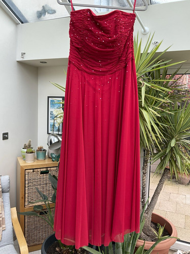 Monsoon red strapless - monsoon,