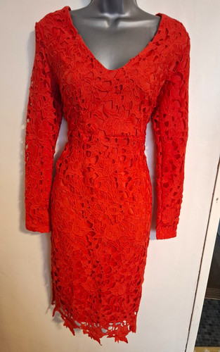 Boohoo red floral lace - floral,