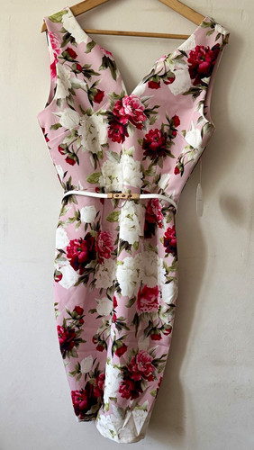 Paper dolls pink floral pencil - pink,