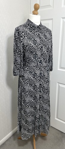Black white gold fit flare - black,