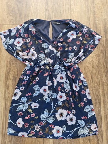 Blue floral summer - floral, dress