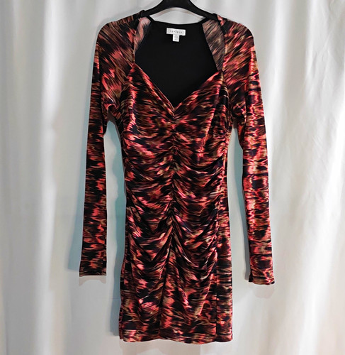 Topshop pink black abstract - black,