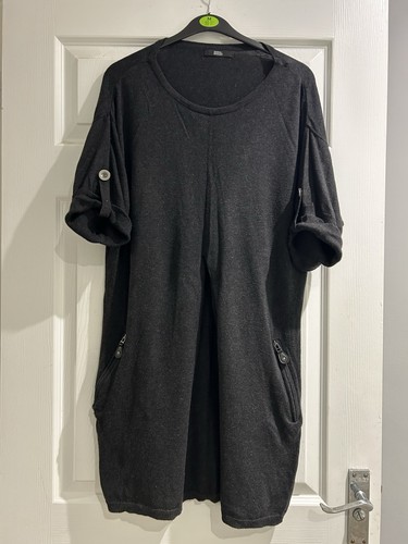 Dark grey knitted - dark,
