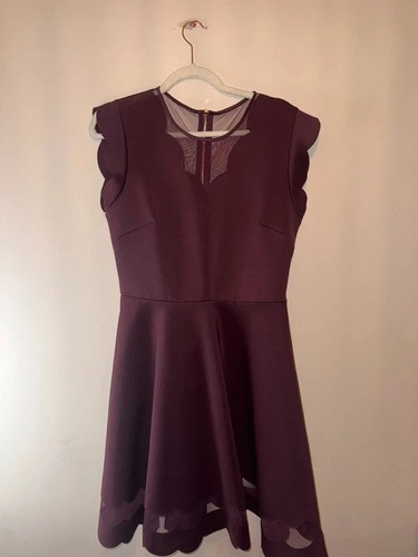 Ted baker burgundy scalloped - baker,