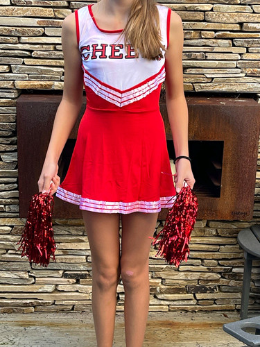 New red white cheerleader - red, &
