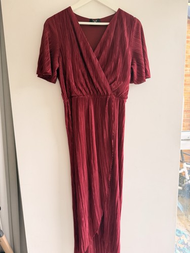 Paris burgundy wrap - paris, pleated