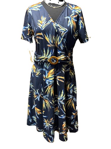 Women navy pockets floral - women's,