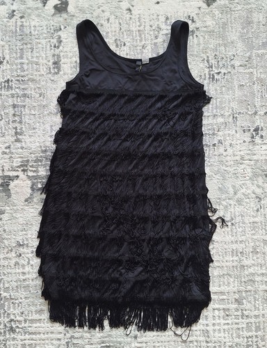 Divided black dress - , with
