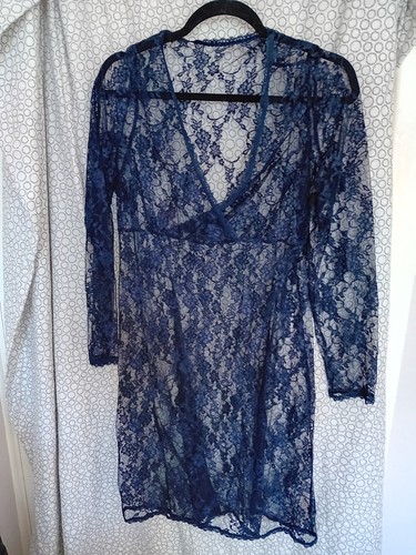Size navy lace overlay - size,