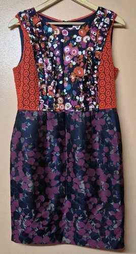 Boden dress navy - navy, orange