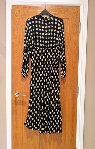 Mint velvet polka - velvet, dot