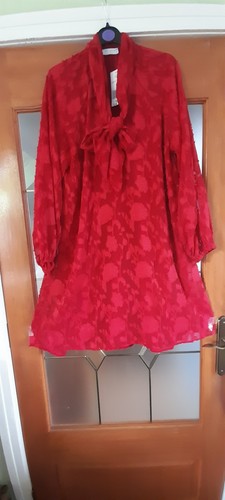 Papaya tie neck dress size - neck,